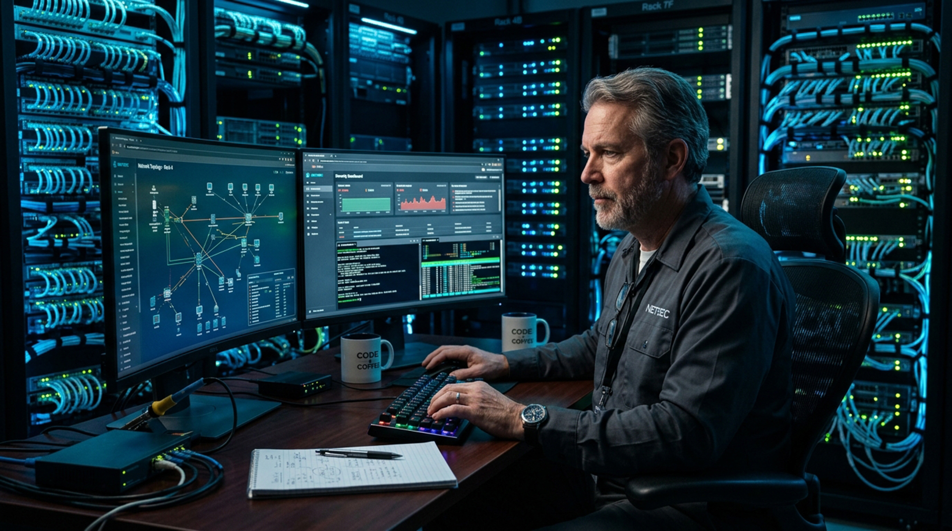 Professional IT technician at workstation — Bytes & PCs Santa Clarita IT support